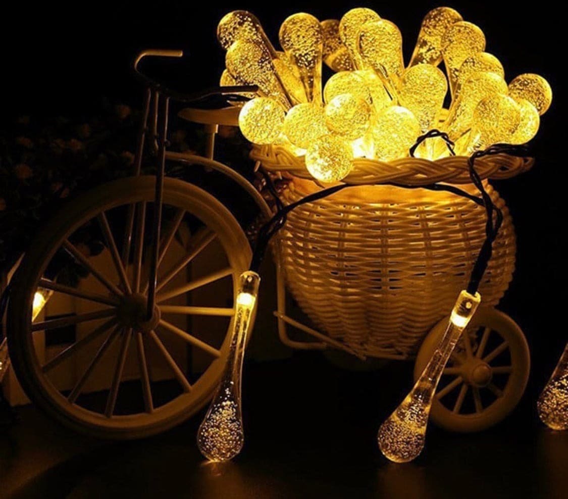 20 Bulbs Water Drop Fairy LED Lights, Lighting Battery Operated Waterproof Lamp, LED Holiday Lamp 20 Bulbs Water Drop Fairy LED Lights, Lighting Battery Operated Waterproof Lamp, LED Holiday Lamp
